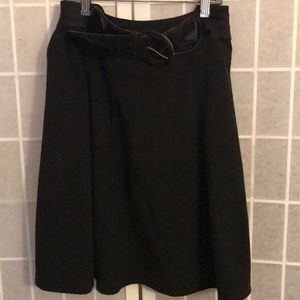 Dots Black A Line skirt